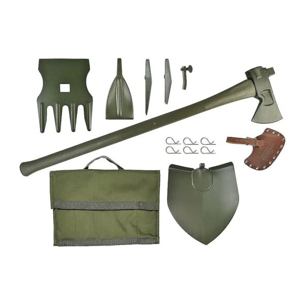 Essential Multipurpose Toolkit for Camping Hunting and Gardening with Leather Handles