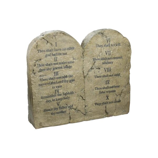 Exclusive Design Toscano Polyresin Ten Commandments Tablet Gift