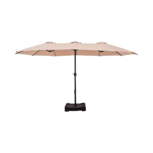 Extra Large Patio Umbrella with Base Included for Yard, Beach, and Pool Use