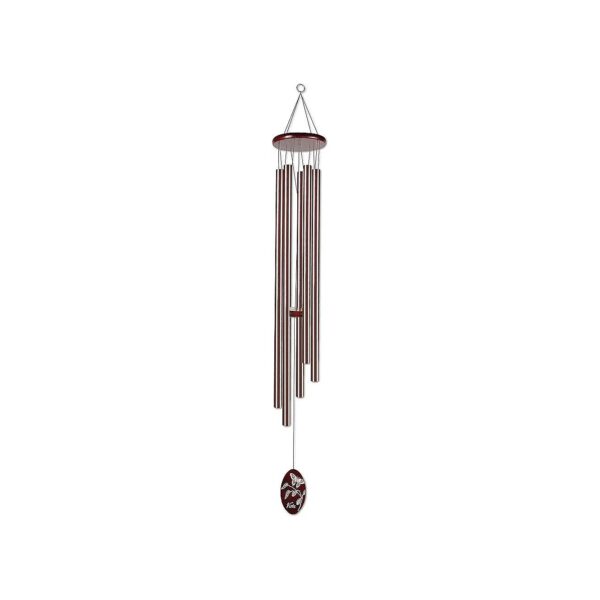 Extra Large Wind Catcher Wind Chime with 5 Metal Chimes and Butterfly Design