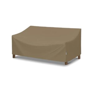 Fade and Wind Resistant Outdoor Patio Couch Cover 80" L x 36" W x 30" H Taupe