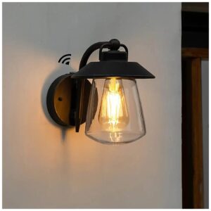 Farmhouse-Style Dusk to Dawn Wall Lantern with Bulb Included and ETL Certification