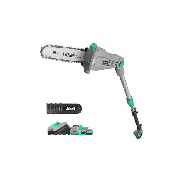 Fast and Aggressive Cutting with 10-Inch Cordless Pole Saw and Powerful 550 Watts Motor