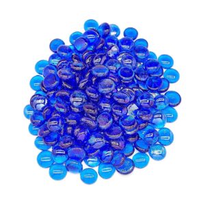 Fire Pit, and Garden Decorations, Cobalt Blue, 1-Pound Jar