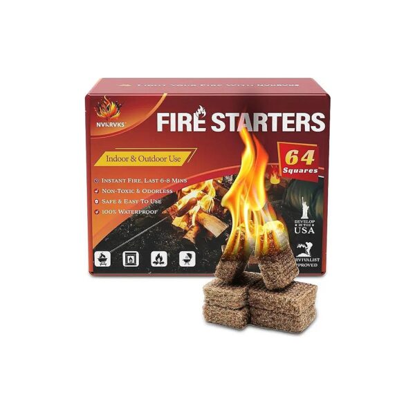 Fire Starter Cubes for Wood Stoves and Fireplaces with a Natural Wood Flavor