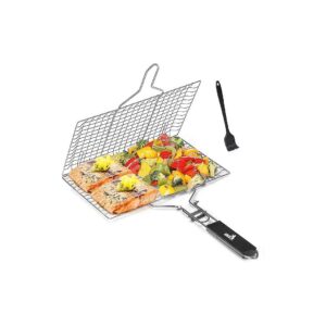 Fish Grill Basket for Camping, Outdoor Grill Cooking Accessories