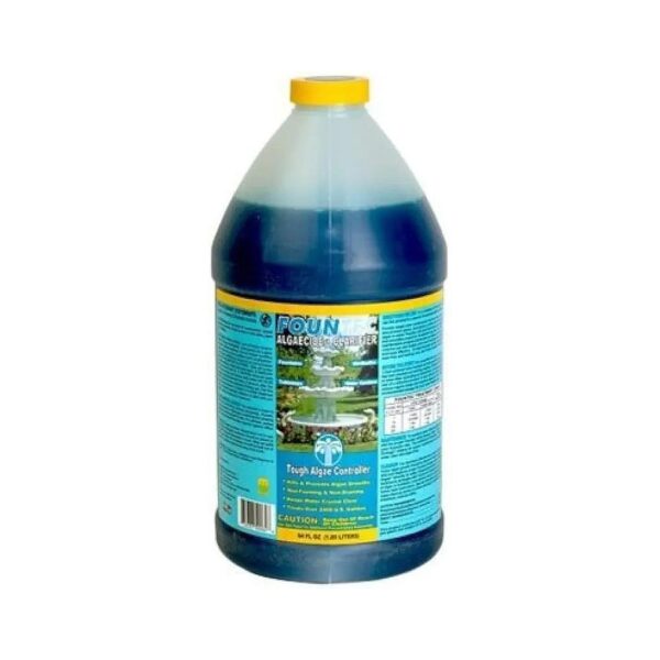 Fish Safe Algaecide Clarifier for Clear Water, 64 Ounce Liquid Treatment