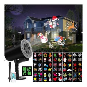 Fitness and Fun LED Halloween Christmas Projector Lights for Indoor Outdoor Parties