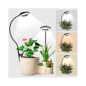 Flexible Plant Lights for Indoor Growing with 360 Degree Rotation and 6/12/16 Hour Timer