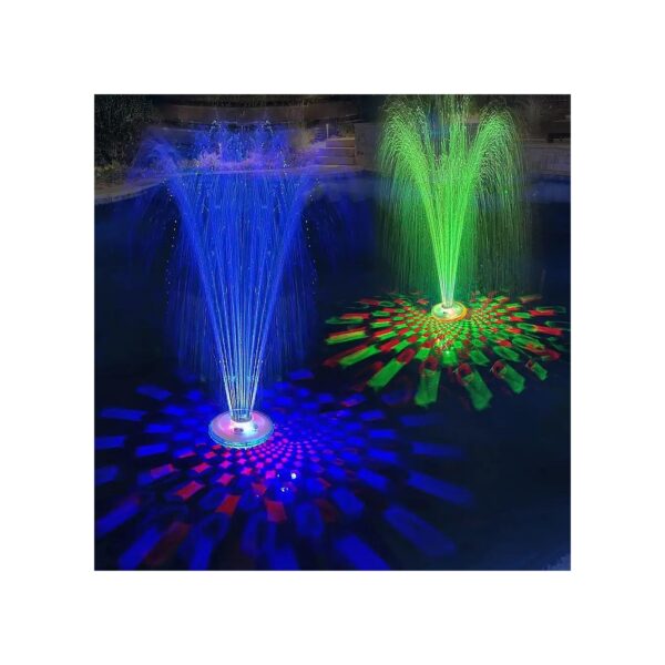 Floating Pool Fountain with Underwater Light Show for Inground and Above Ground Pools