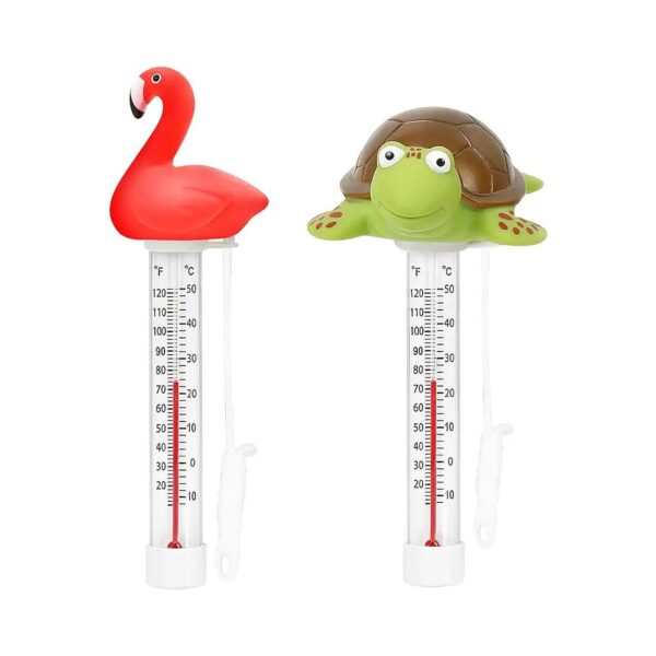 Floating Pool Thermometer 2 Pack for All Pool Sizes with High Accuracy and Easy Reading