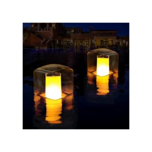 Floating Waterproof Solar Pool Lights with Long-Lasting LED Light Source