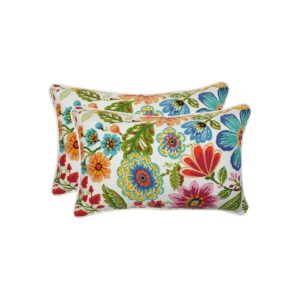 Floral Accent Pillow Covers 2 Count 5" x 5" Blue Purple Gregoire Colorful