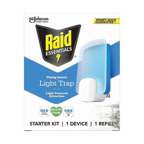 Flying Insect Trap Starter Kit for Household Use with Continuous Light Technology