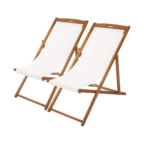 Foldable Beach Chair with Adjustable Height and Polyester Fabric for Outdoor Relaxation