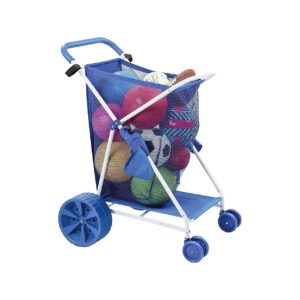 Folding All-Terrain Cart, Holds Beach Gear, Towels, and Umbrellas