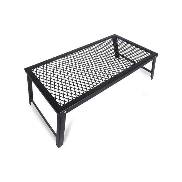 Folding Grill Table for Outdoor Cooking and Picnic BBQ Frying with Compact Folding Design