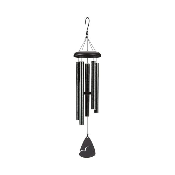 Forest Green Fleck 36-Inch Classic Wooden Wind Chime with Durable Construction