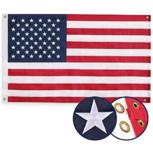 Four Brass Eyelets US Flag 4x6 Ft with Heavy Duty Nylon Material for Multipurpose Display