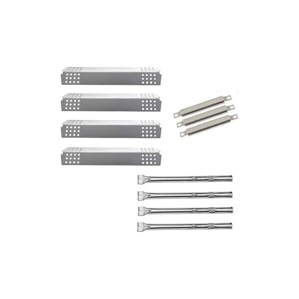 Four-Burner Gas Grill Repair Parts Kit, Heat Tents, Burners, and Crossover Tubes Included