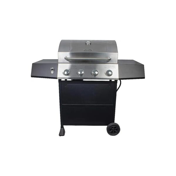 Four-Burner Heavy-Duty Gas Grill with 443 Square Inches of Cooking Space