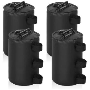 Four-Pack of Leg Weights for Outdoor Shelters and Canopies in Black