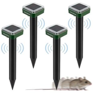 Free Silent Solar Mole Repeller 2-Pack for Gopher Mole Control System