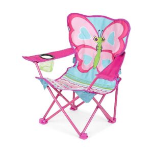 Friendly Butterfly Camping Chair with Metal Frame