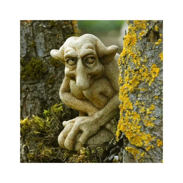 Friendly, Durable Cast Stone Troll Sculpture for Interior Design