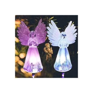 Friendly Solar Angel Lights for Cemetery Grave Yard Decoration