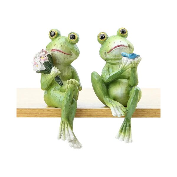 Frog Statues for Garden Decoration with Premium Resin Material