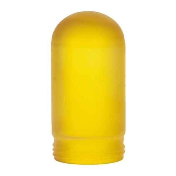 Frosted Yellow Glass Globe Replacement for Heavy Duty Industrial Fixtures