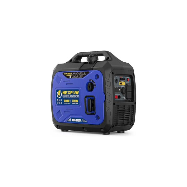 Fuel-Efficient and Super Quiet Portable Generator with CO Alarm and USB Outlet