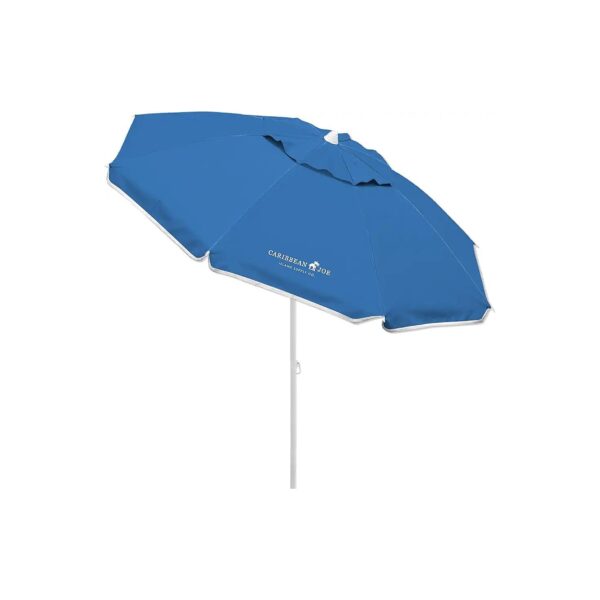 Full 5 Foot Arc Portable Beach Umbrella with Adjustable Tilt and UV Protection