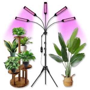 Full Spectrum Indoor Plant Grow Light with 11 Brightness Levels and Auto On/Off Timing