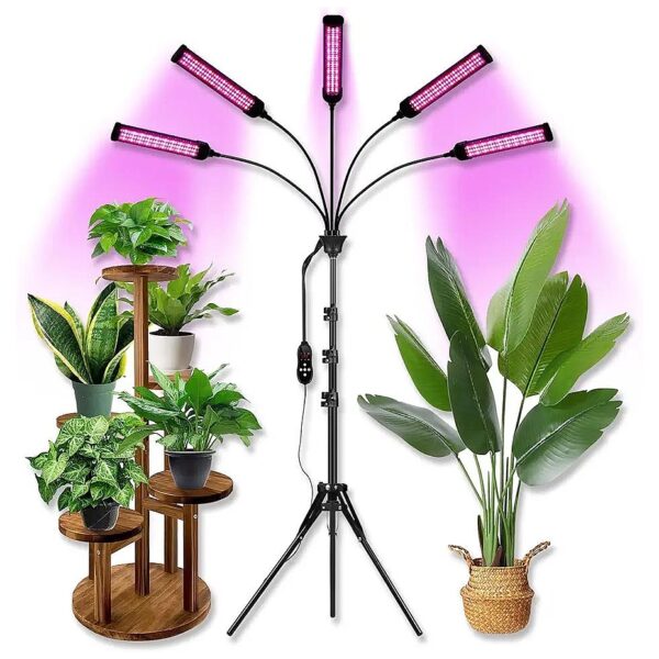 Full Spectrum Indoor Plant Grow Light with 11 Brightness Levels and Auto On/Off Timing