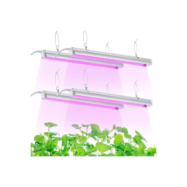 Full Spectrum LED Grow Light for Indoor Plants 2ft T8 100W 4-Pack