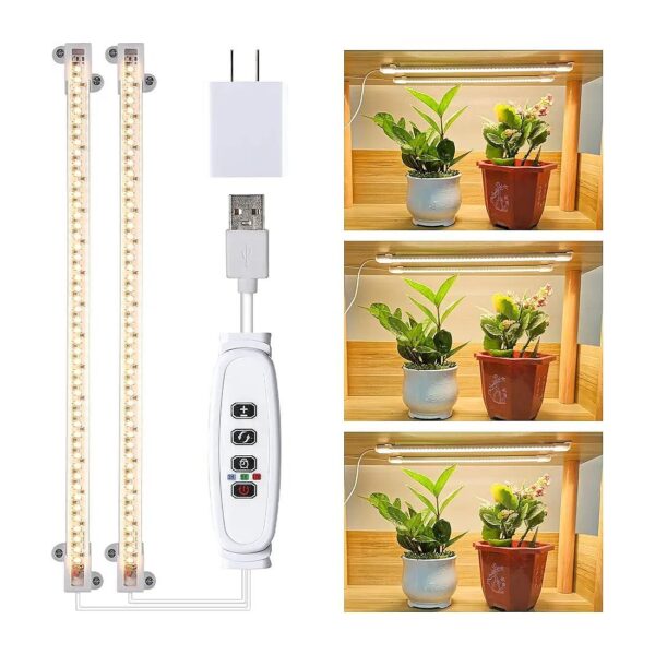 Full Spectrum LED Grow Light for Indoor Plants and Succulents with 10 Brightness Levels