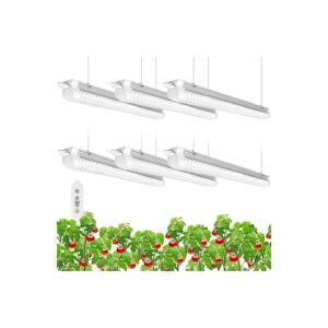 Full Spectrum LED Grow Light for Plants, 180W Energy Efficient, 3FT Long, 6-Pack