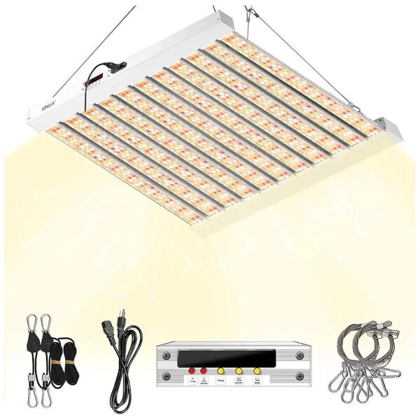 Full Spectrum LED Grow Light with Temperature Control and Timer 500W for Indoor Plants