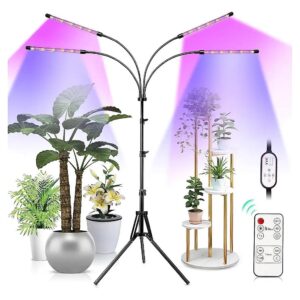 Full Spectrum LED Plant Light with Stand for Floor Plants and Multiple Timers