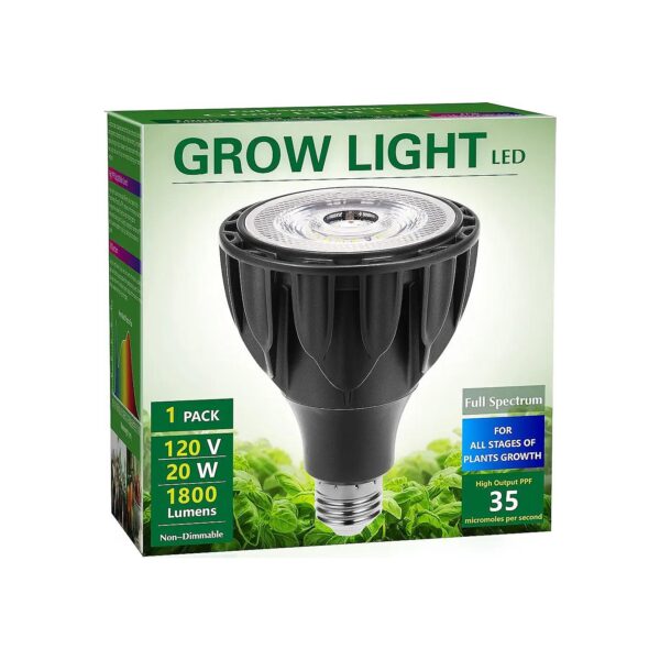 Full Spectrum Plant Light Bulb with Optical Lens for High PPFD Plant Growth