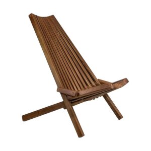 Fully Assembled Acacia Wood Folding Chair for Outdoor and Indoor Use