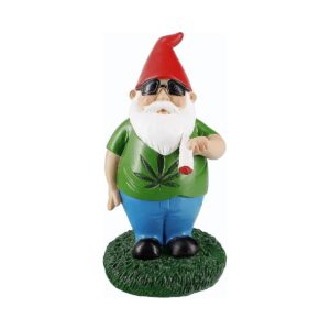 Fun and Quirky Smoker Gnome Decoration for Indoor or Outdoor Space