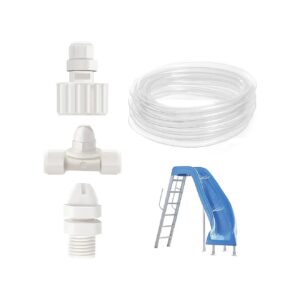 Fun and Wet Slide Experience with Inground Pool Slide Water Sprayer Kit