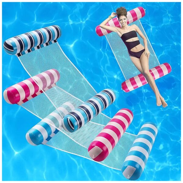 Functional Pool Float Hammock with Hammock, Saddle, Lounge Chair, and Drifter Options