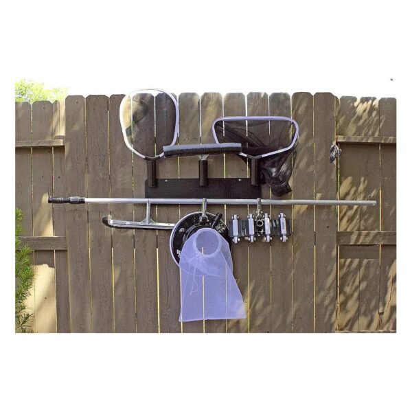 Functional Pool Maintenance Equipment Organizer Black