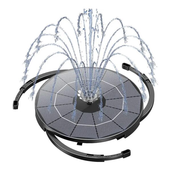 Functional Solar Fountain Pump for Bird Baths with High