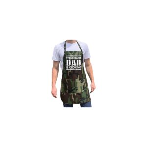 Funny Late Dad Cooking Apron for Men Durable Cotton Twill Fabric Adjustable Neck Loop