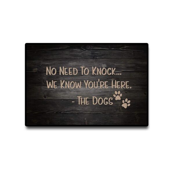 Funny and Tasteful Door Mats for Home with Rubber Non Slip Backing 16 X 24 Inch